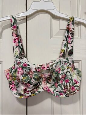 Victoria’s Secret Floral Underwire Bikini Top & Bottoms Tropical Print